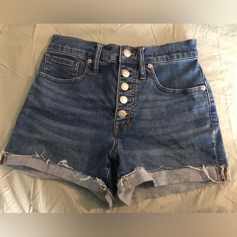 Madewell Denim High Rise Shorts 23